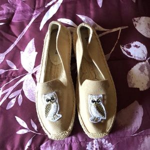 Soludos Owl Appliqué Espadrille Sz. 7
